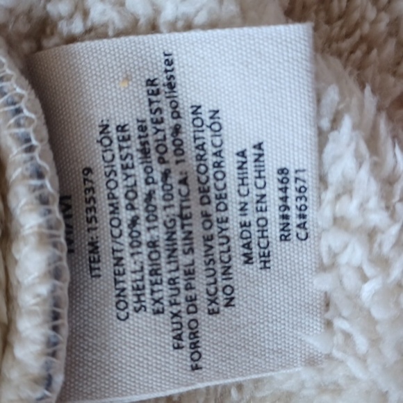 Sage Red/gray/white/blue Plaid Plush Shirt Jacket / Shacket, M, 22" PTP, 26" L - Picture 8 of 8